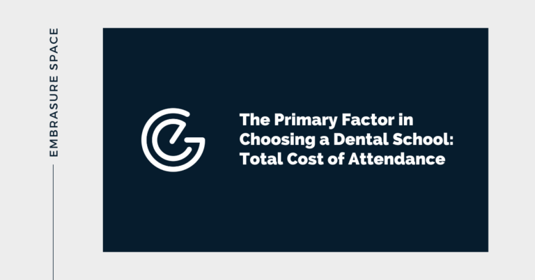 The Primary Factor in Choosing a Dental School: Total Cost of Attendance